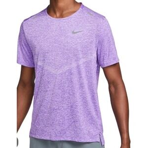 Nike Mens Dri-Fit‎ Rise 365 Running Top in Purple/Silver Sz 3X